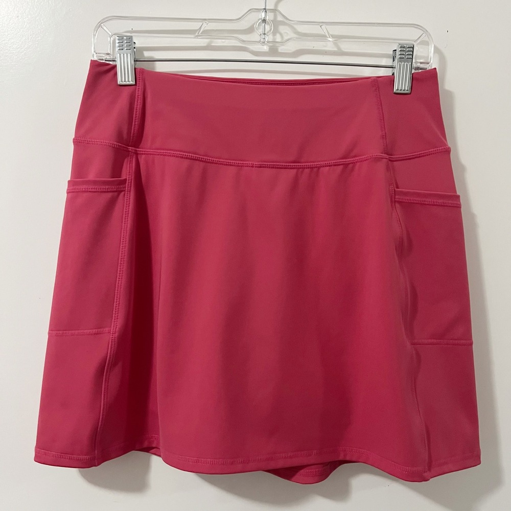Skechers Pink Active Skort Womens Small Built-in Shorts Pockets Athletic Tennis